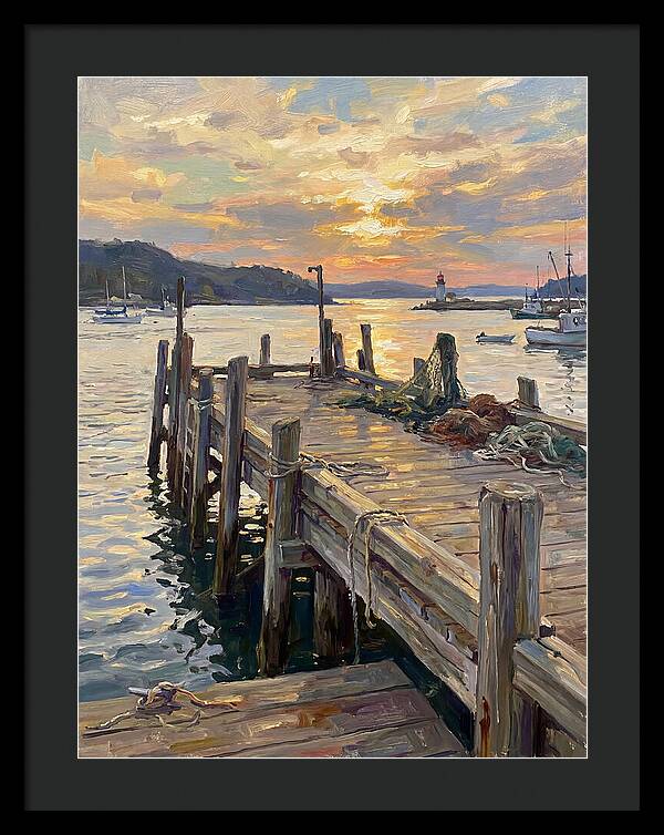 Golden Sunset Over Pier