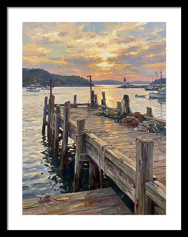 Golden Sunset Over Pier