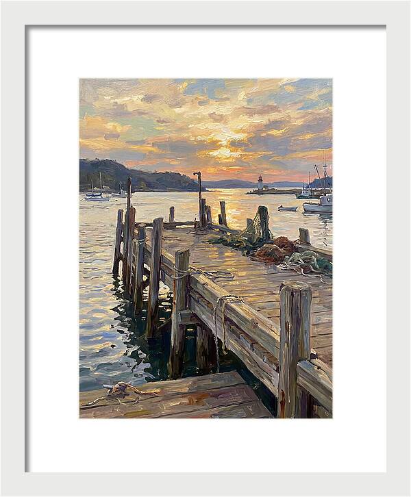 Golden Sunset Over Pier