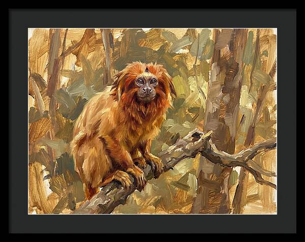 Golden Tamarin In Nature