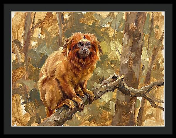 Golden Tamarin In Nature