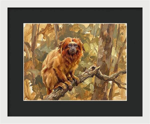 Golden Tamarin In Nature