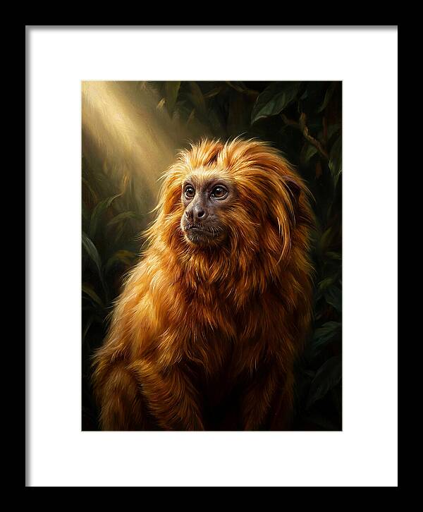 Golden Tamarin In Sunlight