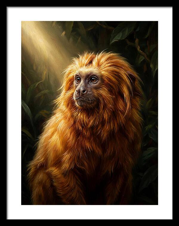 Golden Tamarin In Sunlight