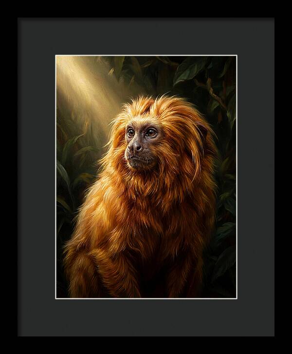 Golden Tamarin In Sunlight