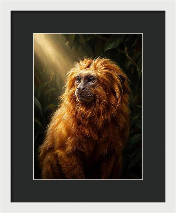 Golden Tamarin In Sunlight