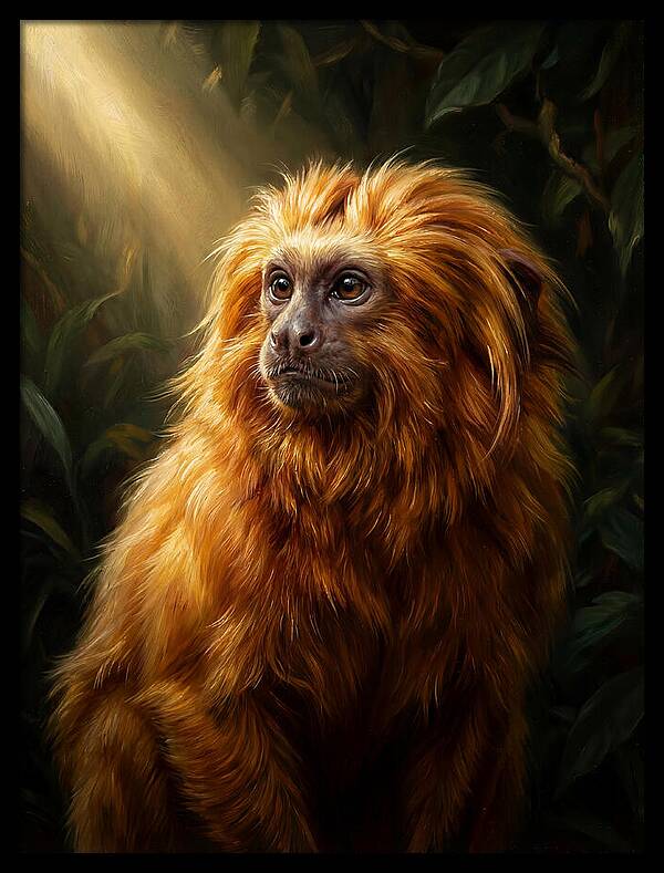 Golden Tamarin In Sunlight