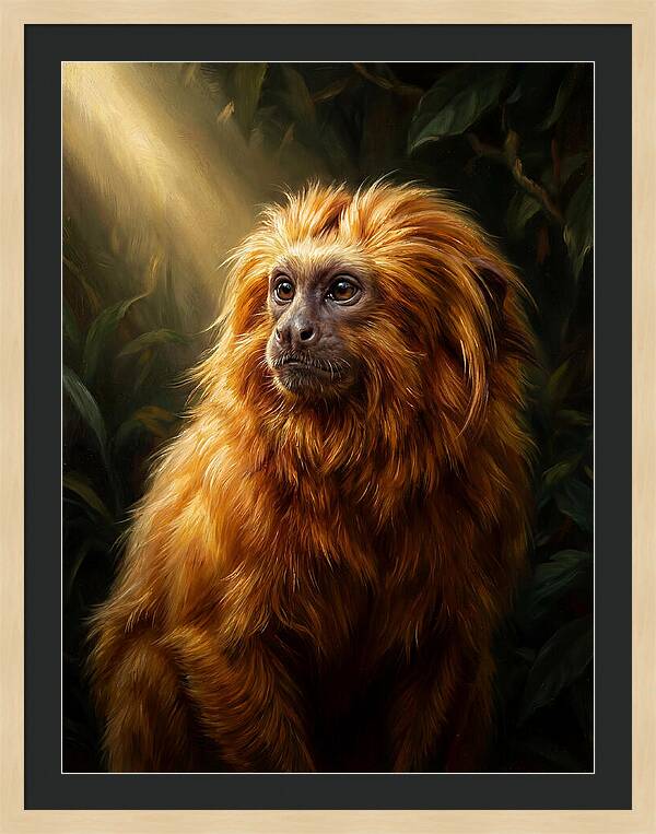 Golden Tamarin In Sunlight