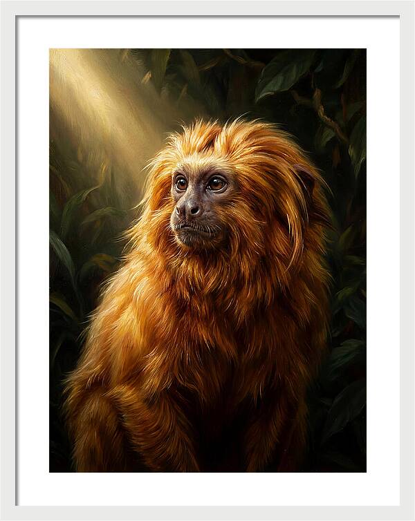 Golden Tamarin In Sunlight