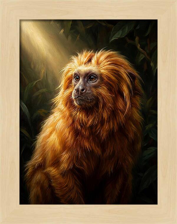 Golden Tamarin In Sunlight