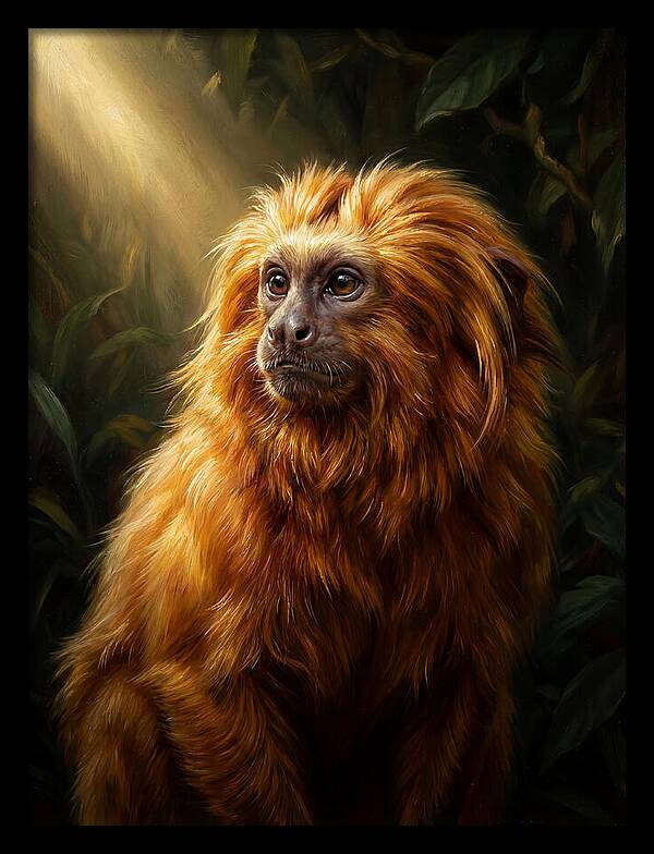 Golden Tamarin In Sunlight