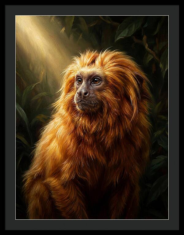 Golden Tamarin In Sunlight