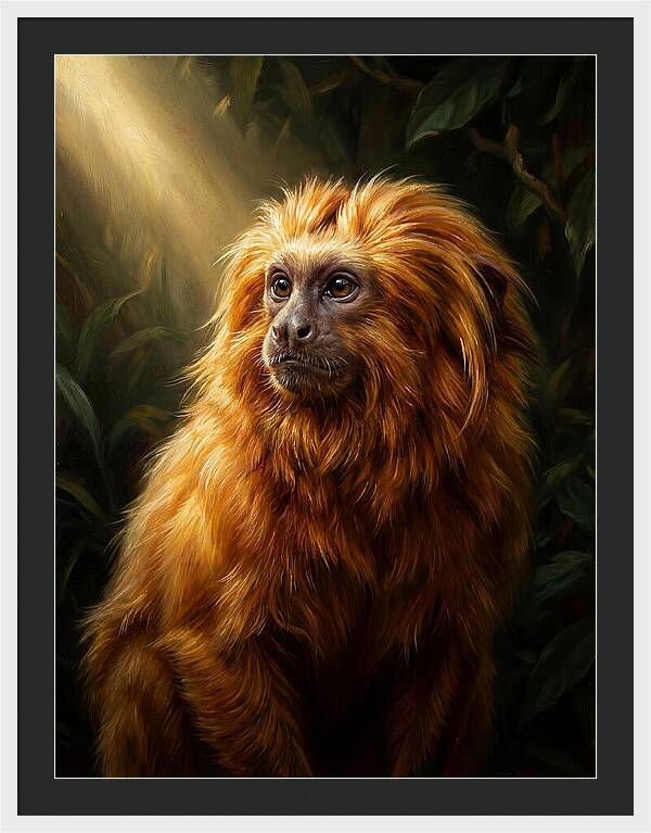 Golden Tamarin In Sunlight