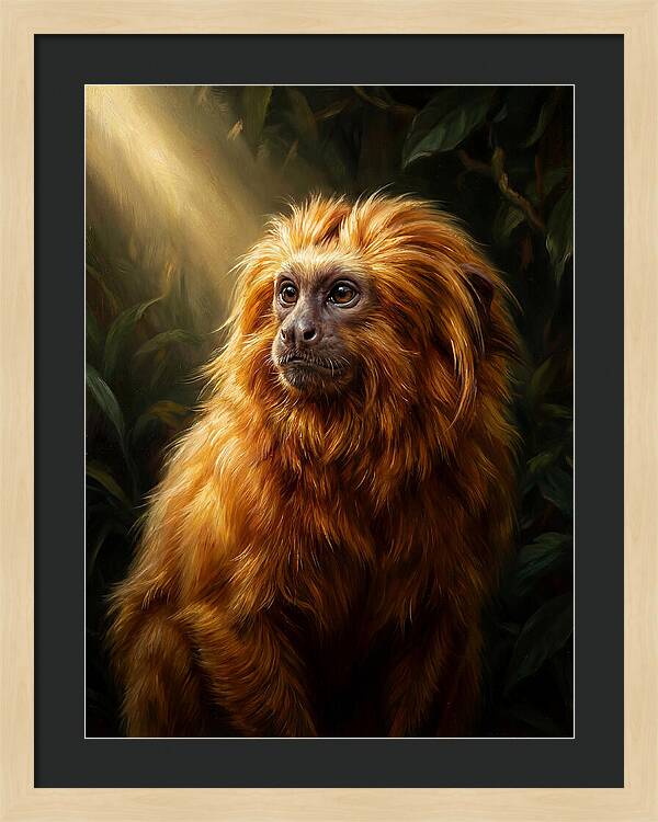 Golden Tamarin In Sunlight