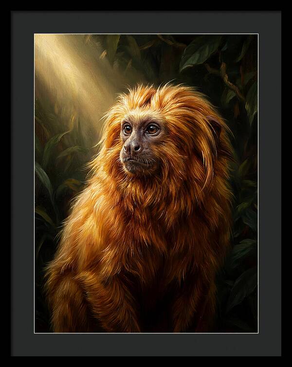 Golden Tamarin In Sunlight