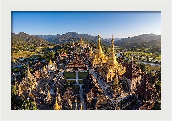 Golden Temples Amidst Nature