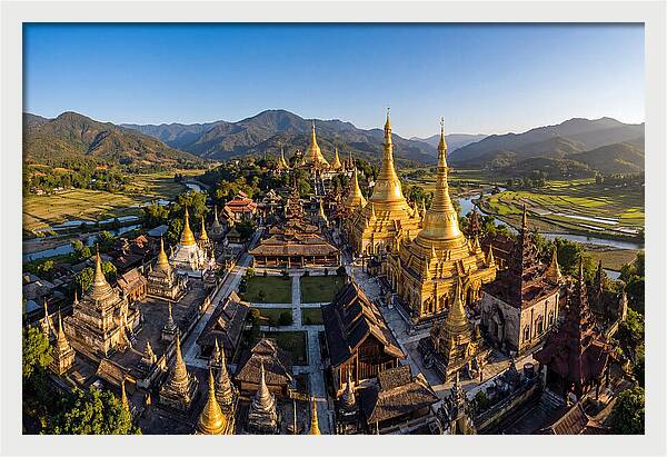 Golden Temples Amidst Nature
