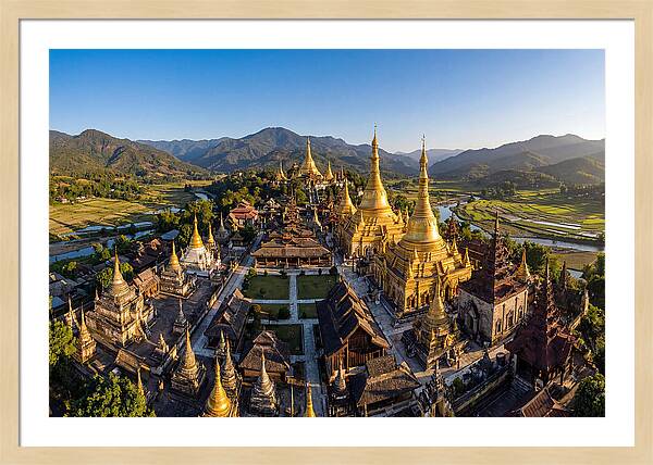Golden Temples Amidst Nature