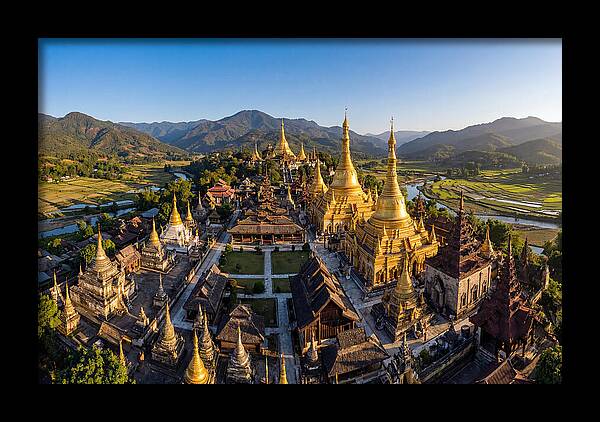 Golden Temples Amidst Nature