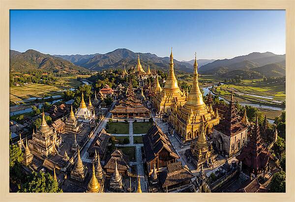 Golden Temples Amidst Nature
