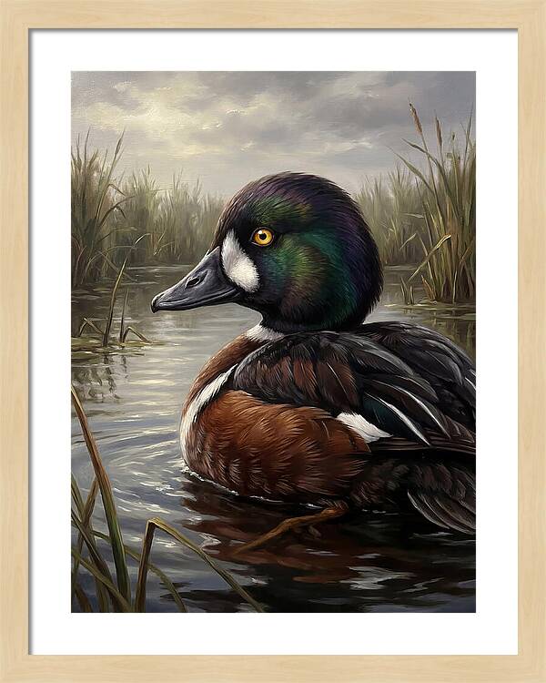 Goldeneye Duck In Serenity