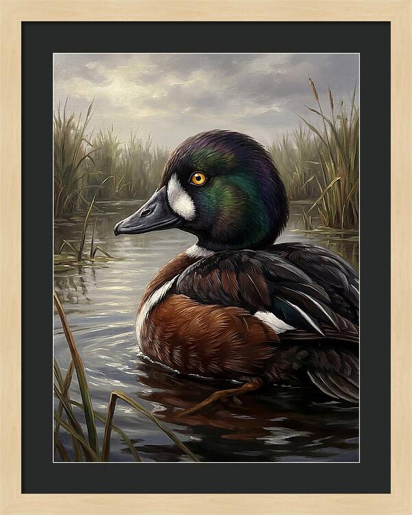Goldeneye Duck In Serenity
