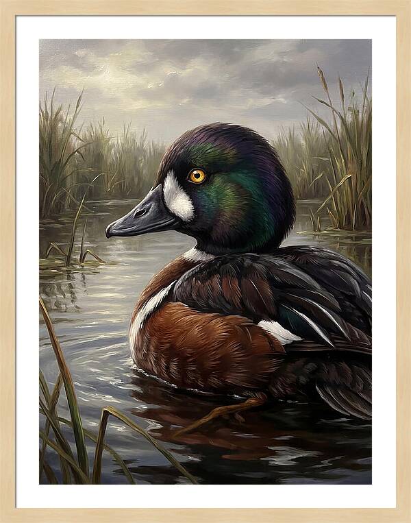 Goldeneye Duck In Serenity