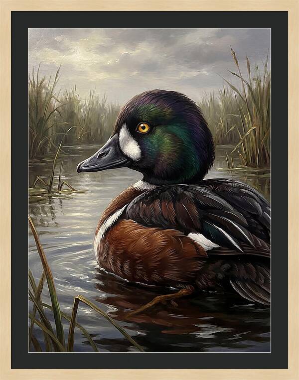 Goldeneye Duck In Serenity