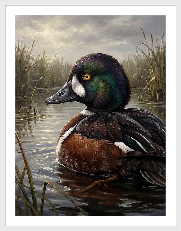 Goldeneye Duck In Serenity