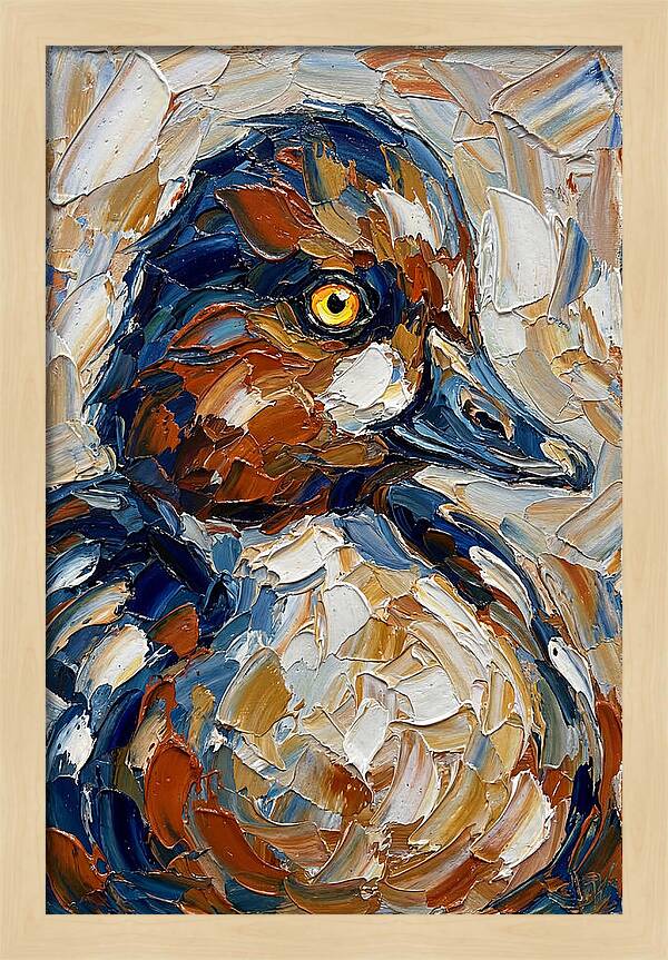 Goldeneye Duck Portrait