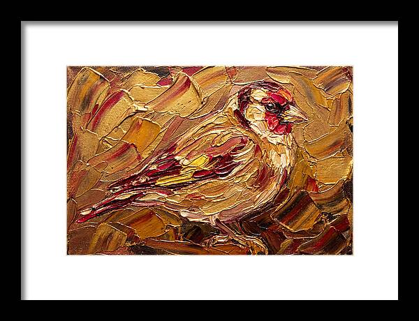 Goldfinch In Golden Hues