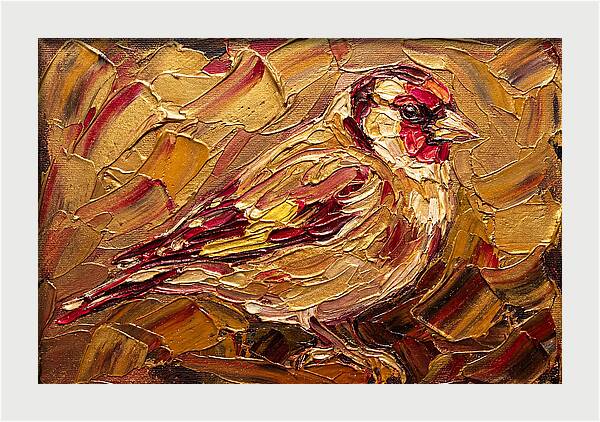 Goldfinch In Golden Hues