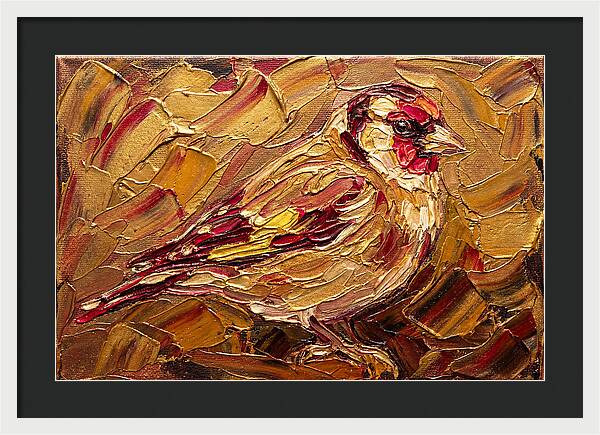 Goldfinch In Golden Hues