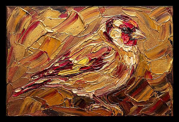 Goldfinch In Golden Hues