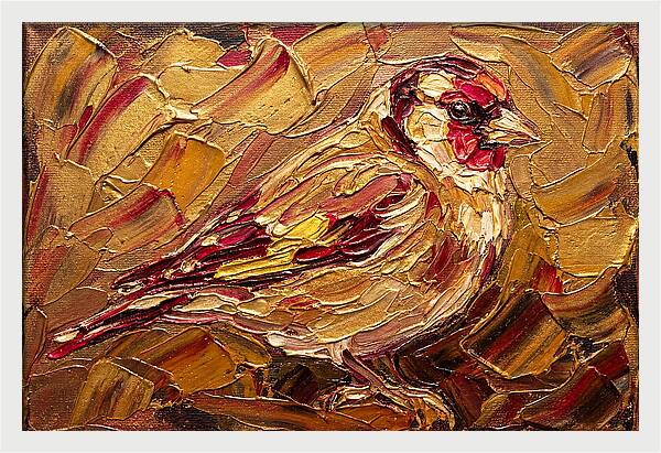 Goldfinch In Golden Hues
