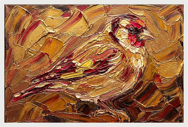 Goldfinch In Golden Hues