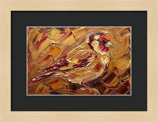 Goldfinch In Golden Hues
