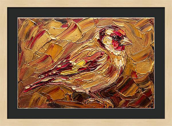 Goldfinch In Golden Hues