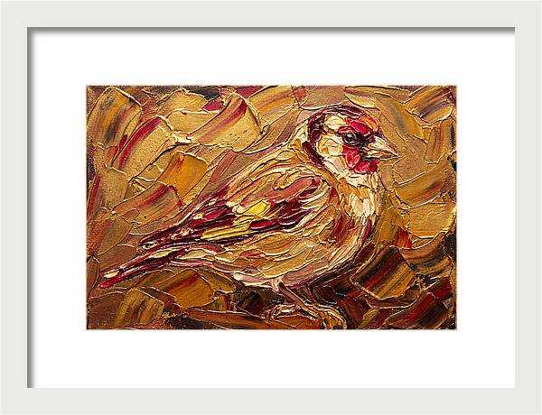 Goldfinch In Golden Hues