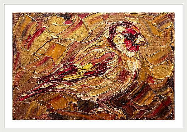Goldfinch In Golden Hues