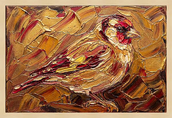 Goldfinch In Golden Hues