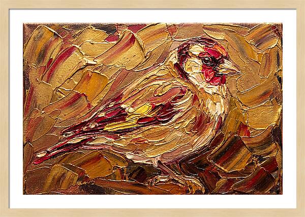 Goldfinch In Golden Hues