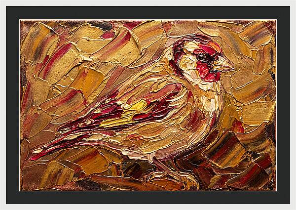 Goldfinch In Golden Hues
