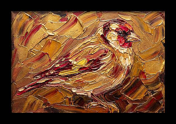 Goldfinch In Golden Hues