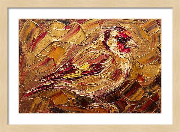 Goldfinch In Golden Hues