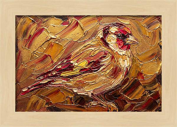 Goldfinch In Golden Hues