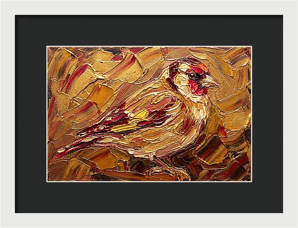 Goldfinch In Golden Hues