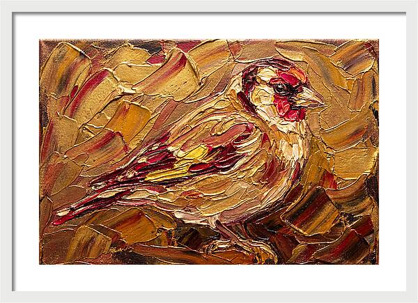 Goldfinch In Golden Hues