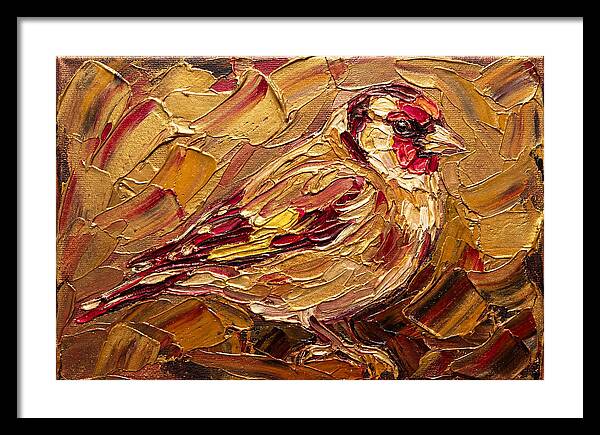 Goldfinch In Golden Hues