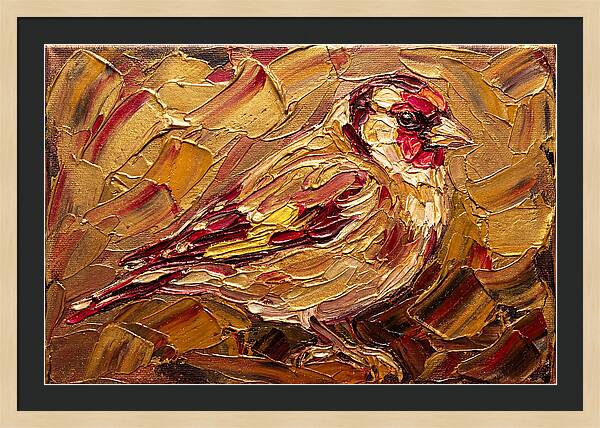 Goldfinch In Golden Hues